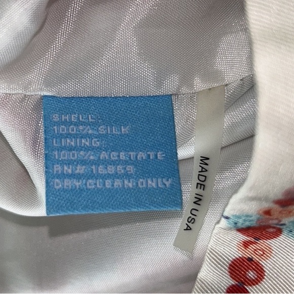 J. McLaughlin Firenza Silk Cream Coral Chain Print Halter Mini Column Dress - 2 - Picture 11 of 12